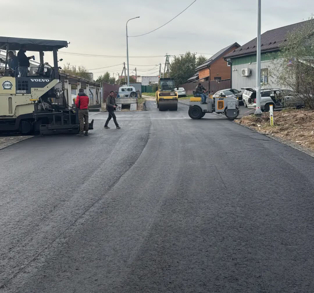 Примеры работ по асфальтированию «До и После» — Ага Асфальт